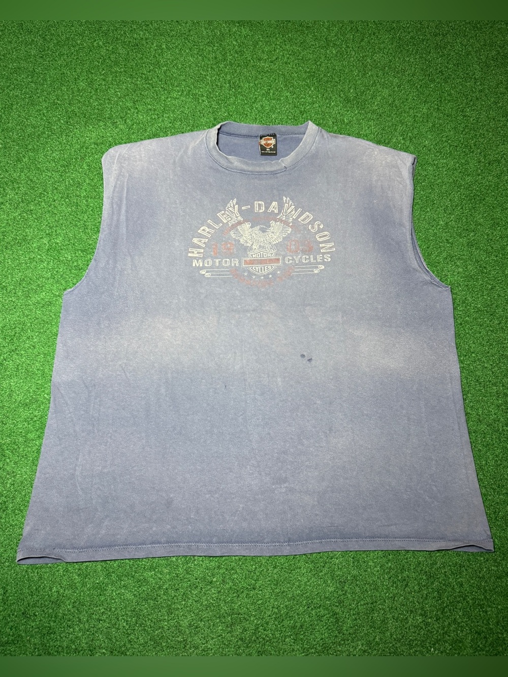 Harley Davidson 3XL Tankt Top Vintage Sleeveless Shirt Faded Biker Grunge 90s